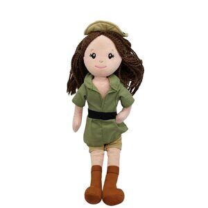 The Petting Zoo Safari Girl Doll  Plush Toy Ranger Outfit 17" 2019